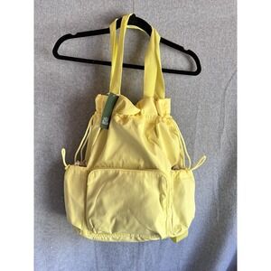 Tote Bag Mellow Yellow Spring Draw String Shoulder Backpack Multi Wear